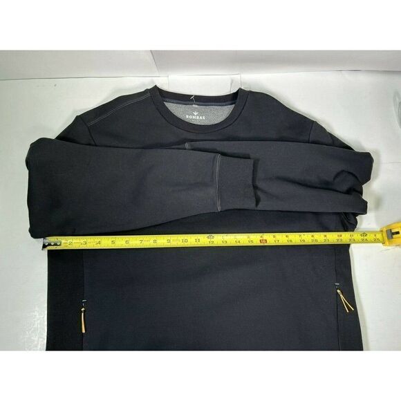 Bombas Sock Co. Size Large Sweatshirt Zip Pockets Tagless Black Rare New  - Picture 4 of 10